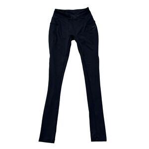 Gymshark Women's Mid Rise Fit Training Full Length Leggings In Black XS 22 x 26